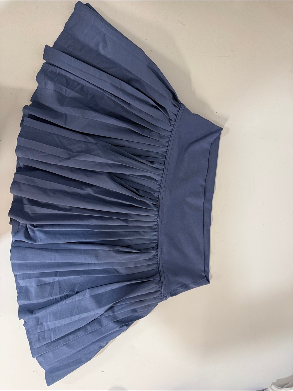 aerie Pleated Mini Skirt in Slate Blue